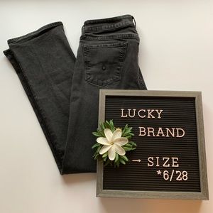Lucky Brand Lolita Bootcut Black Jeans size 6/28